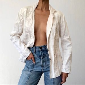 BOGOFREE Linen Utility Blazer